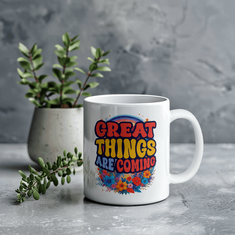 Great Things Are Coming Coffee Mug