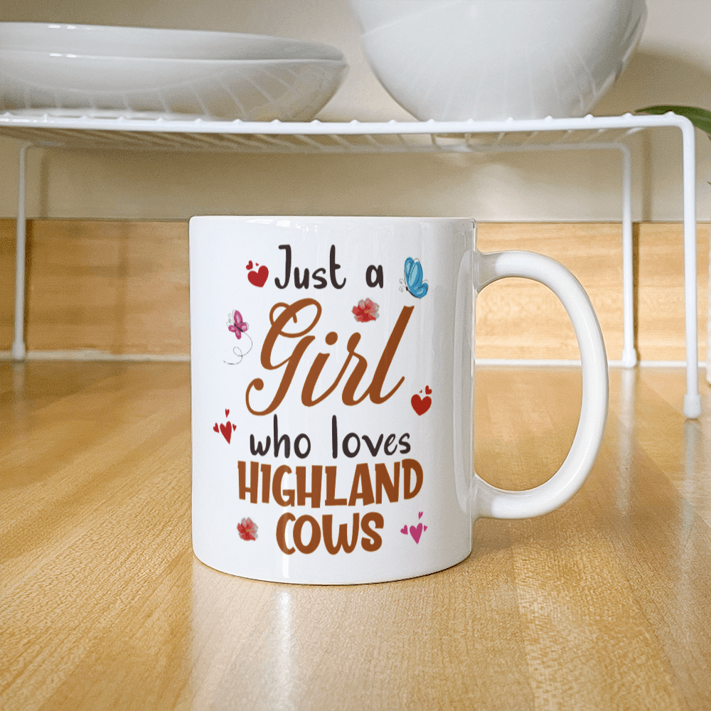 Just A Girl Who Loves Cows Coffee Mug