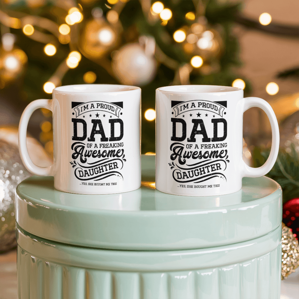 Proud Dad Awesome Daughter Coffee Mug