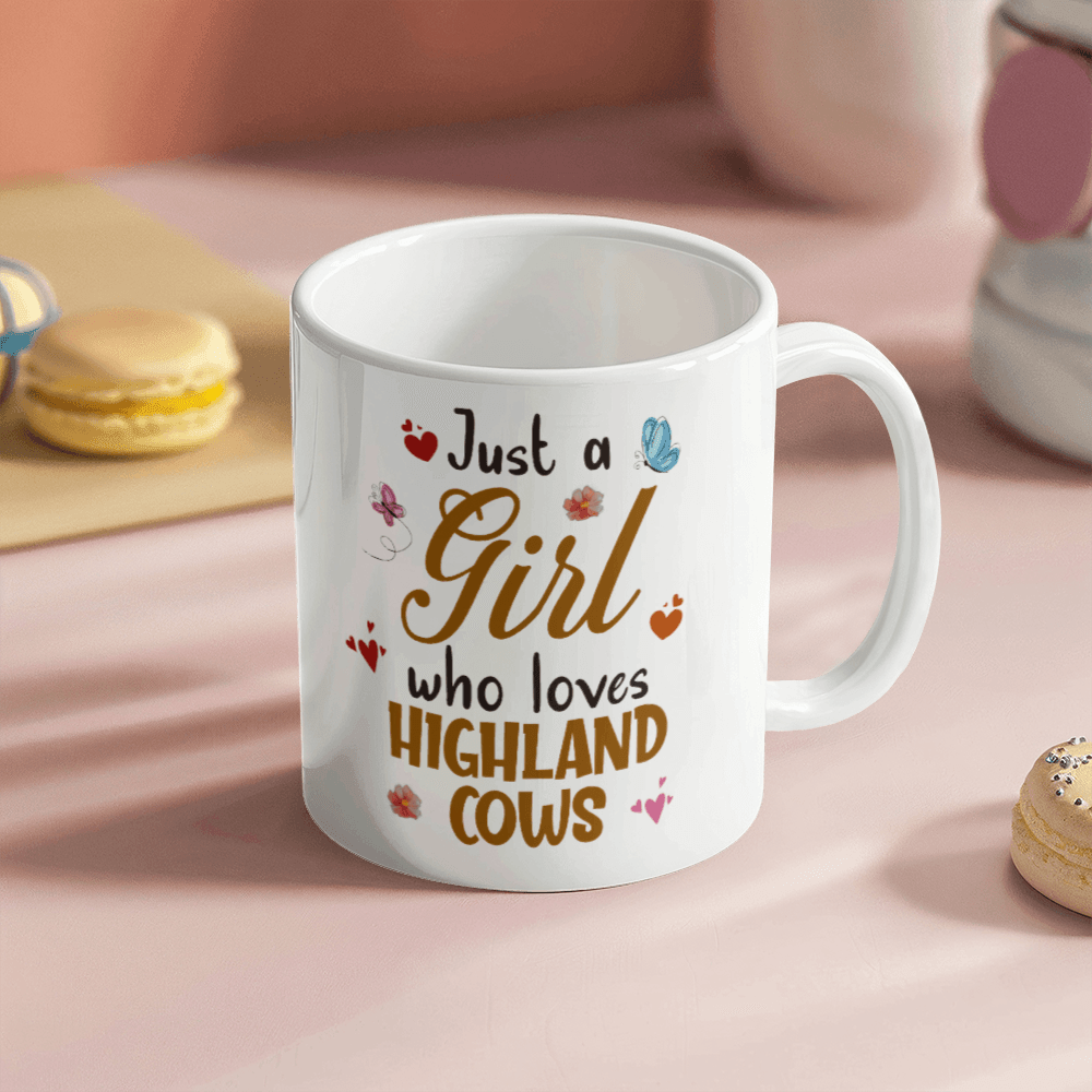 Just A Girl Who Loves Cows Coffee Mug