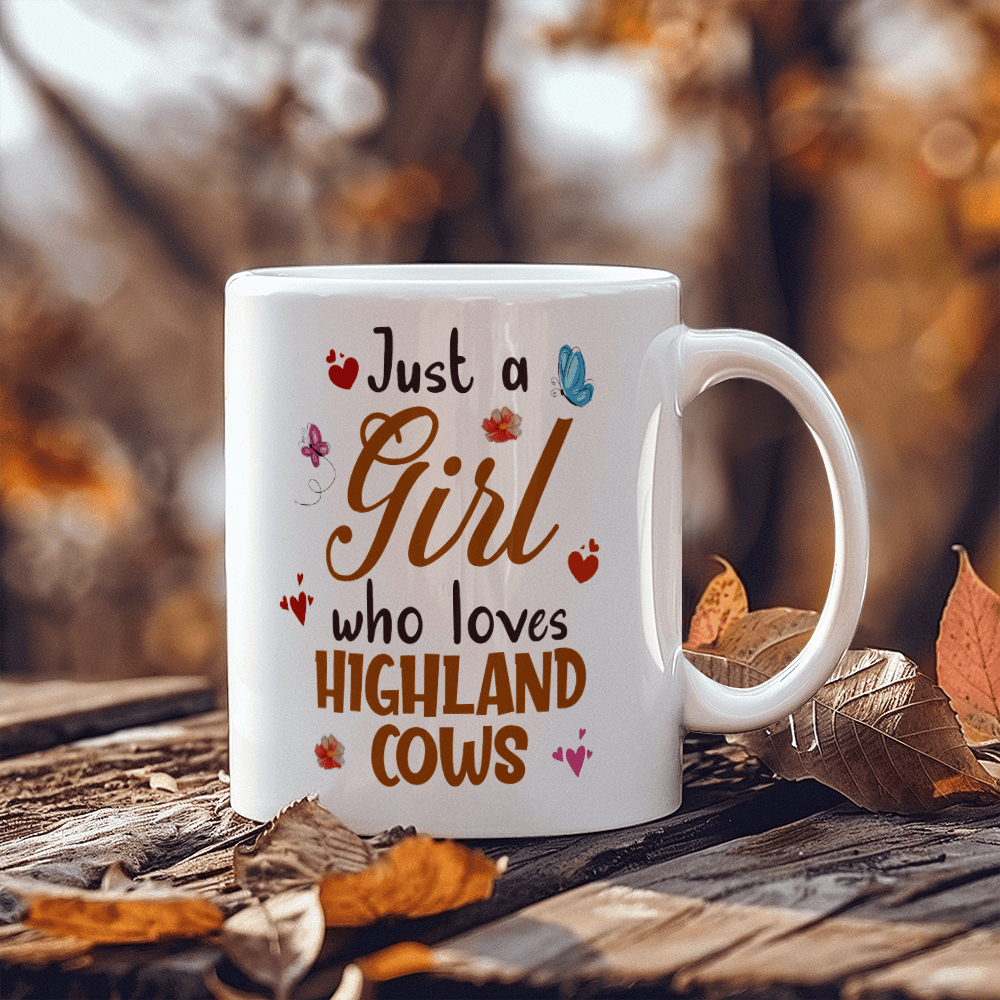 Just A Girl Who Loves Cows Coffee Mug