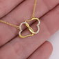 To My Mom Everlasting Love Necklace Pendant: Solid 10k Gold