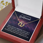 To My Gorgeous Girlfriend 10K solid yellow gold hearts