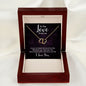 To The Love Of My Life Love You 10K solid yellow gold hearts Necklace
