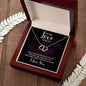 To The Love Of My Life Love You 10K solid yellow gold hearts Necklace