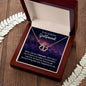 To My Gorgeous Girlfriend 10K solid yellow gold hearts