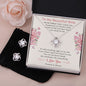 To My Beautiful Wife Forever & Always Love Knot Earring & Necklace Set.