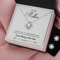 To My Mother Love Always Your Son Love Knot Earring & Necklace Set!