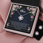 To My Mom Love Knot Earring & Necklace Set!