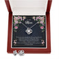 To My Mom Love Knot Earring & Necklace Set!
