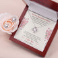 To My Beautiful Wife Forever & Always Love Knot Earring & Necklace Set.