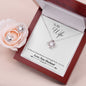 To My WIFE Love Knot Necklace God Blessed The Broken Road