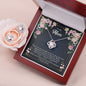 To My Mom Love Knot Earring & Necklace Set!