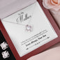 To My Mother Love Always Your Son Love Knot Earring & Necklace Set!