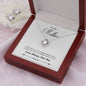 To My Mother Love Always Your Son Love Knot Earring & Necklace Set!