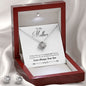 To My Mother Love Always Your Son Love Knot Earring & Necklace Set!