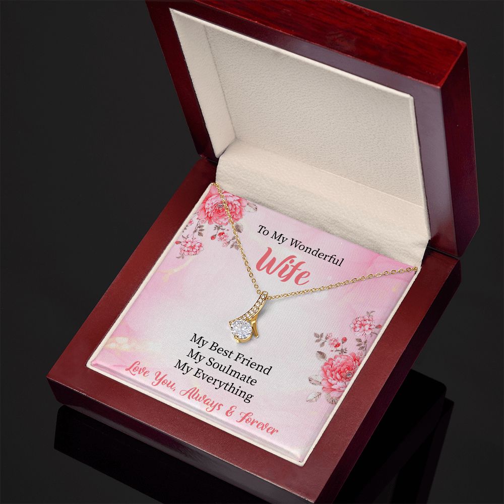 To My Wonderful Wife Alluring Necklace
