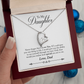 To  My Daughter -  Love Dad Forever Love Necklace