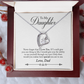 To  My Daughter -  Love Dad Forever Love Necklace