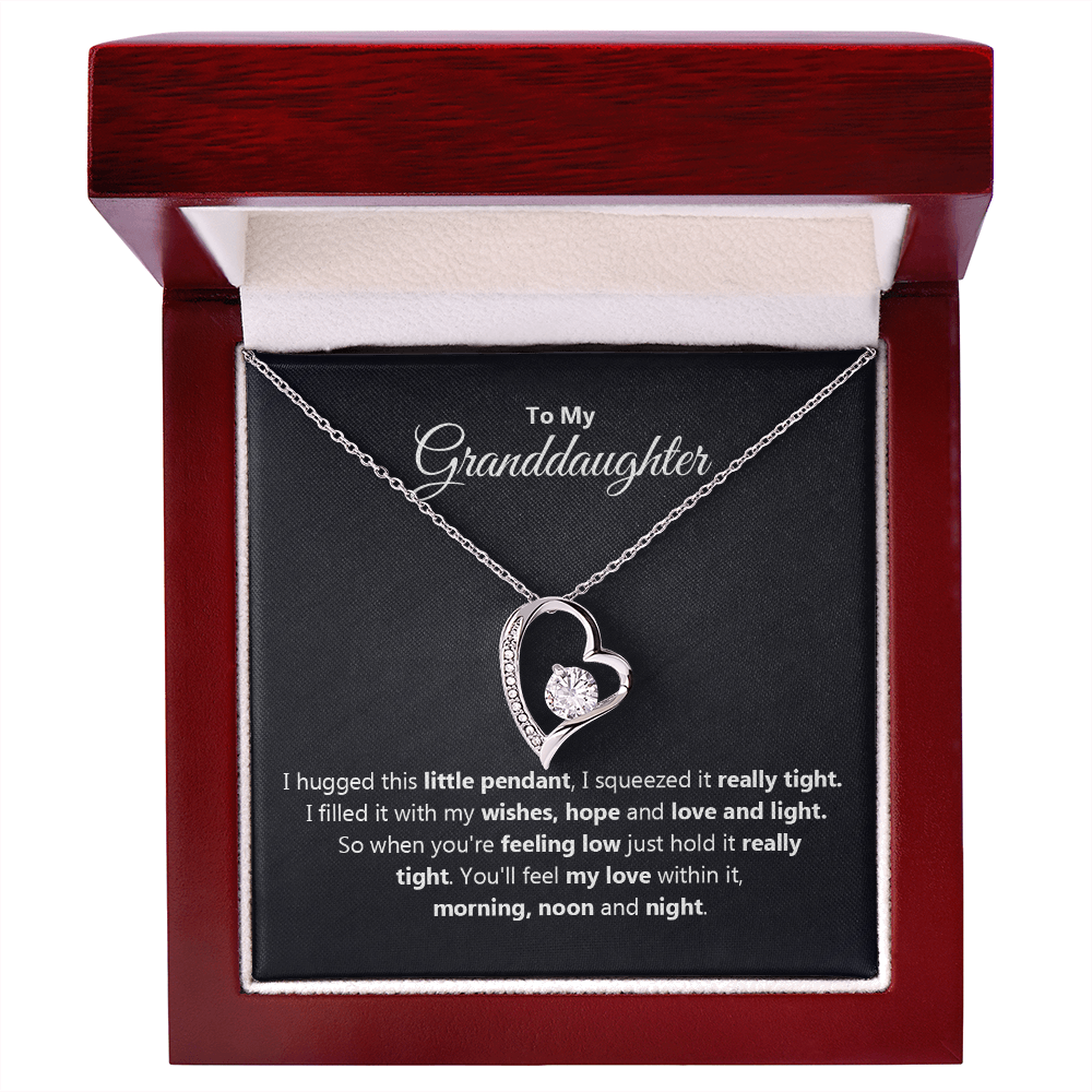 To My Granddaughter Forever Love Necklace