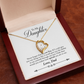 To  My Daughter -  Love Dad Forever Love Necklace