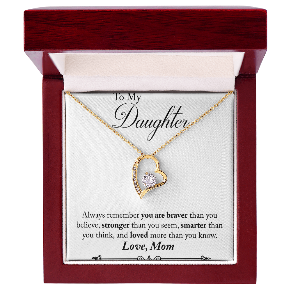 To My Daughter - Forever Love Necklace - Love Mom