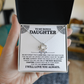 To My Bonus Daughter Love Knot Necklace