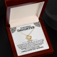To My Bonus Daughter Love Knot Necklace