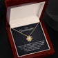 To My Granddaughter Love Knot Necklace