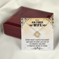To My Air Force Wife – Love Knot Necklace | Valentine's Day Gift