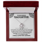 To My Bonus Daughter Love Knot Necklace