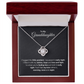 To My Granddaughter Love Knot Necklace