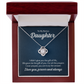 To My Bonus Daughter Love Knot Necklace