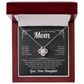 To my loving Mom Love Knot Necklace