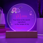 Mom Your love is the secret Circle Acrylic Plaque!