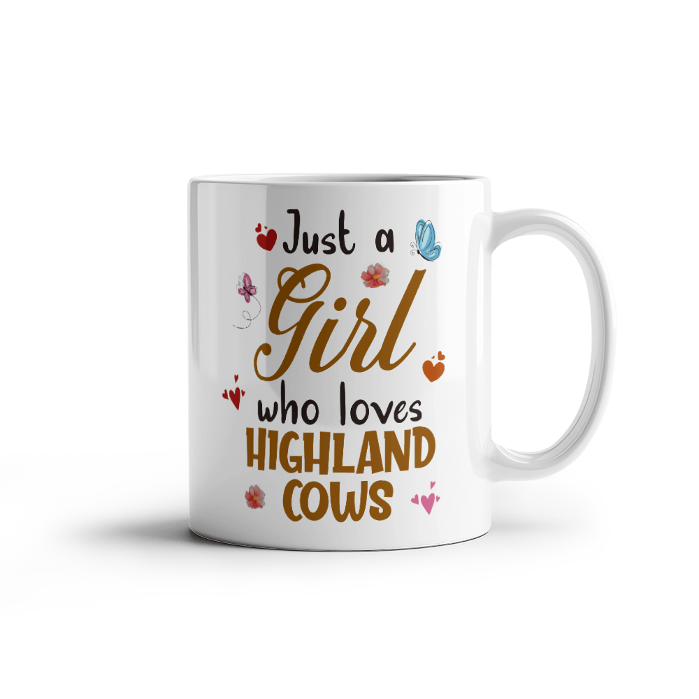 Just A Girl Who Loves Cows Coffee Mug