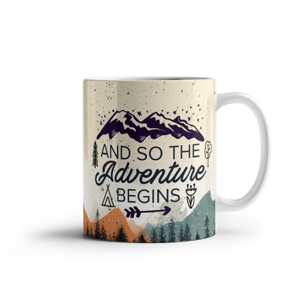 So The Adventure Begins Coffee Mug