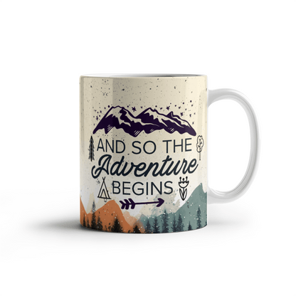 So The Adventure Begins Coffee Mug