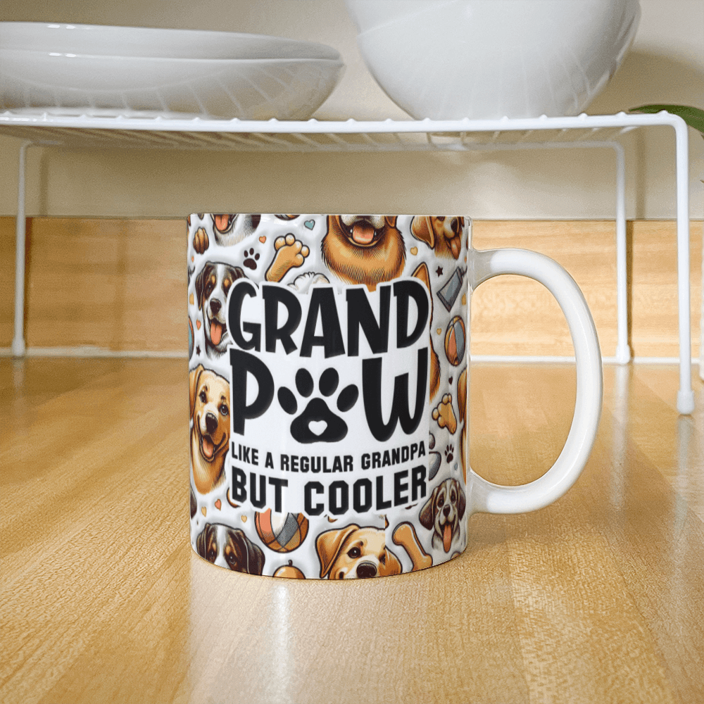 Grandpa Grandpaw Dog Lovers Coffee Mug