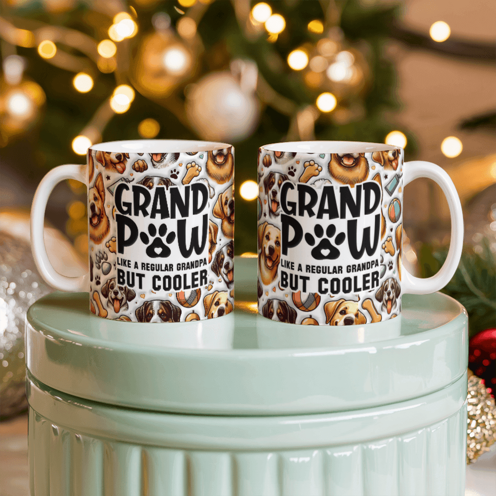 Grandpa Grandpaw Dog Lovers Coffee Mug