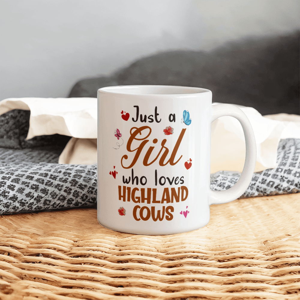 Just A Girl Who Loves Cows Coffee Mug