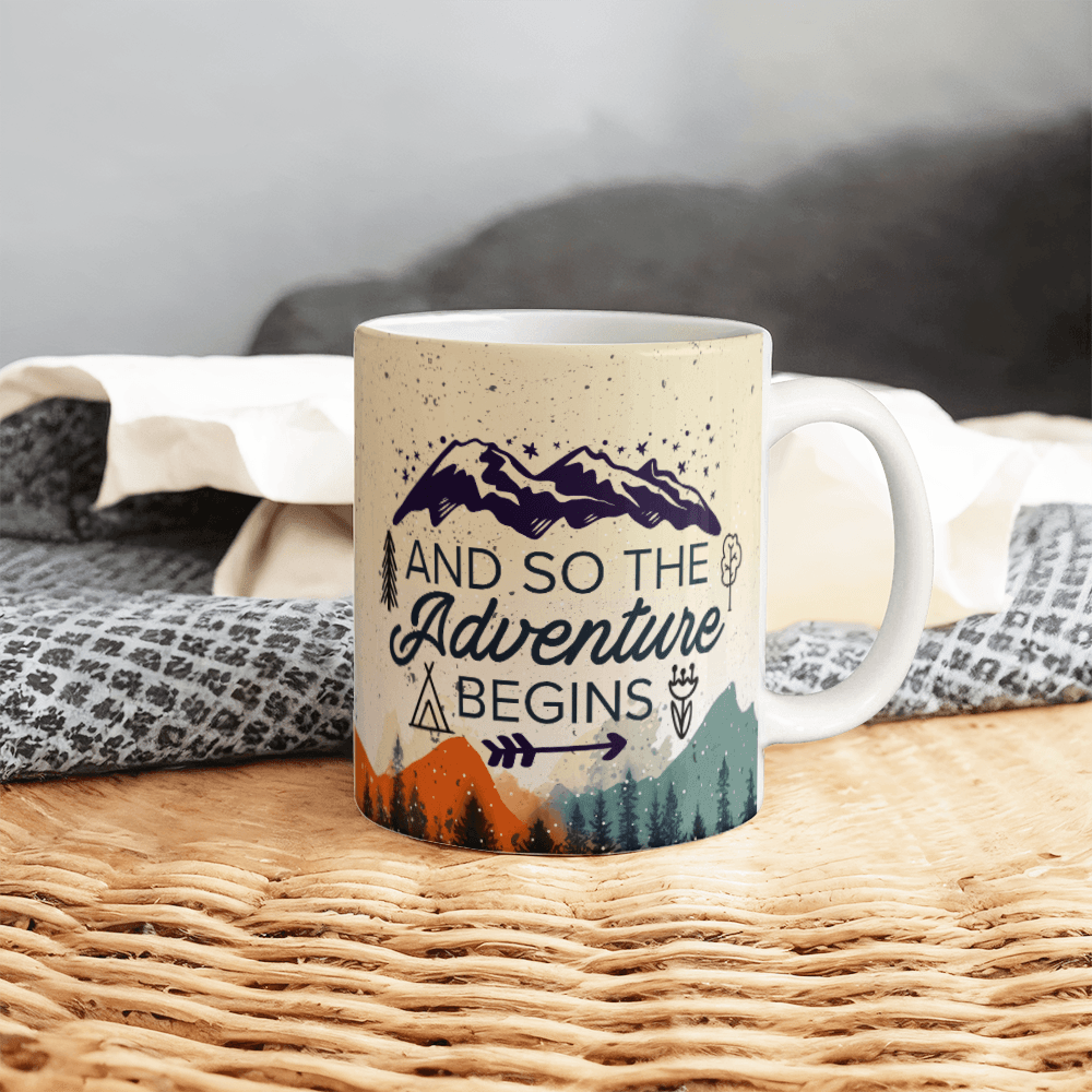 So The Adventure Begins Coffee Mug