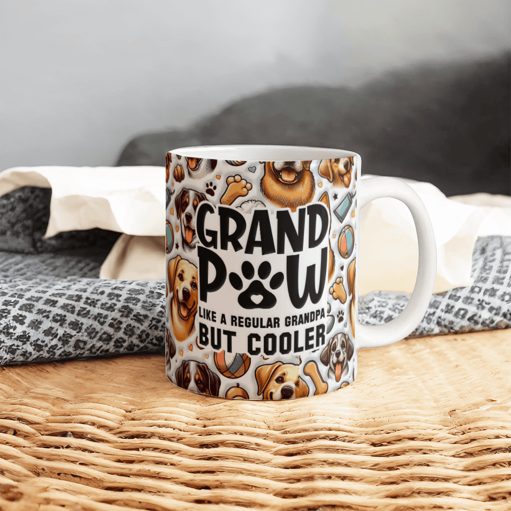 Grandpa Grandpaw Dog Lovers Coffee Mug