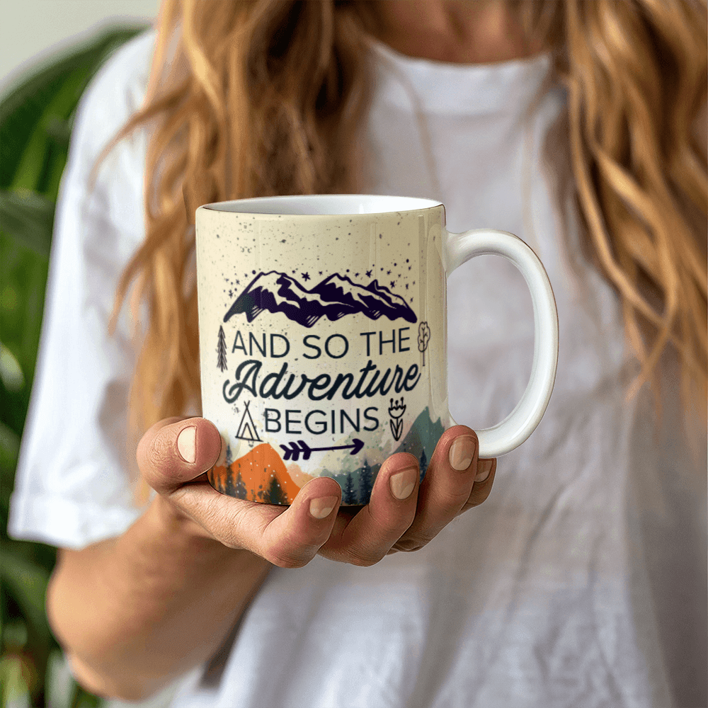 So The Adventure Begins Coffee Mug