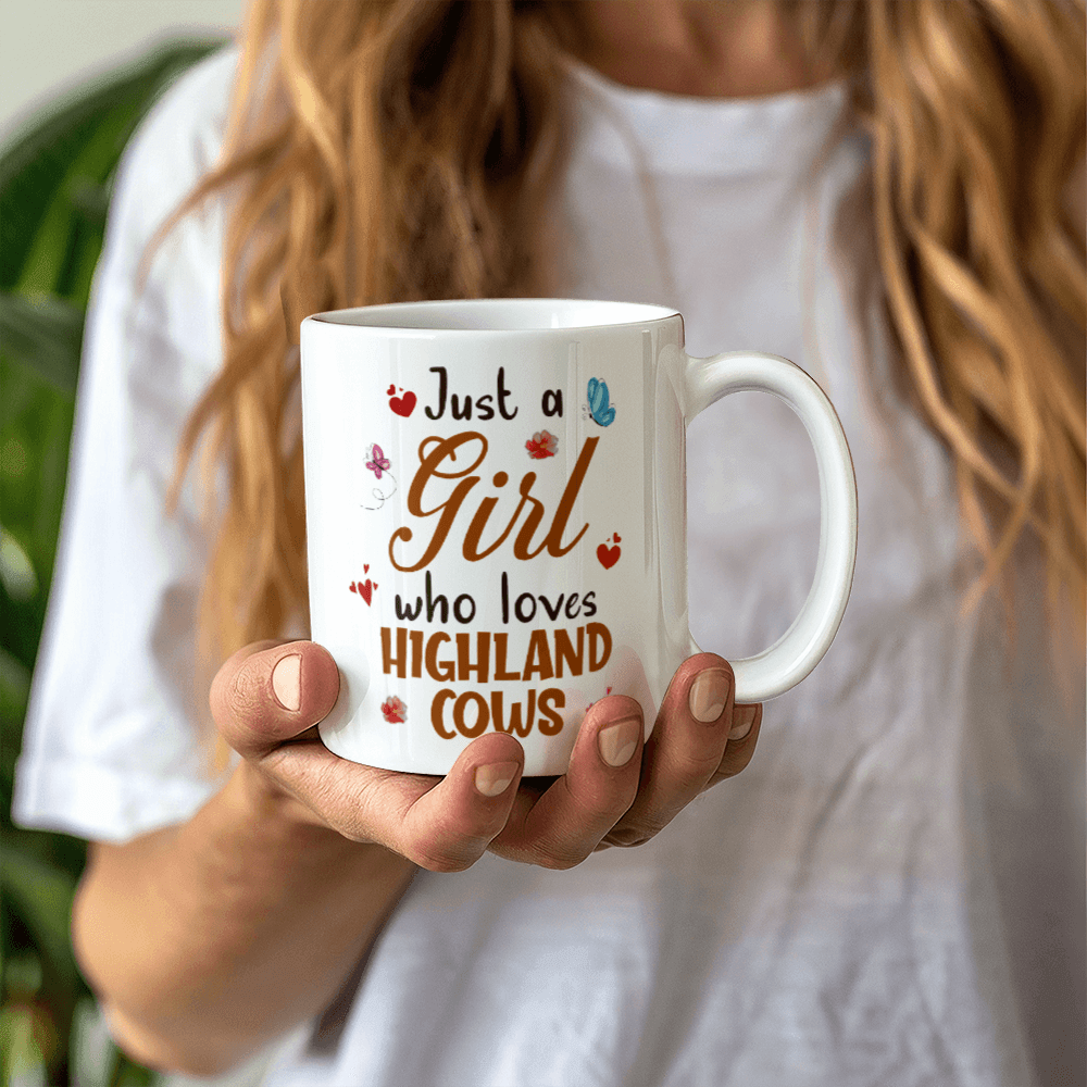 Just A Girl Who Loves Cows Coffee Mug