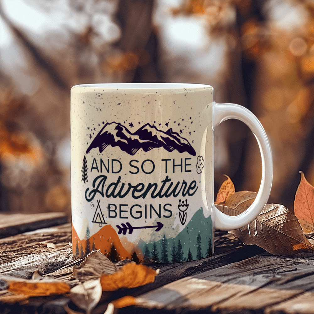 So The Adventure Begins Coffee Mug