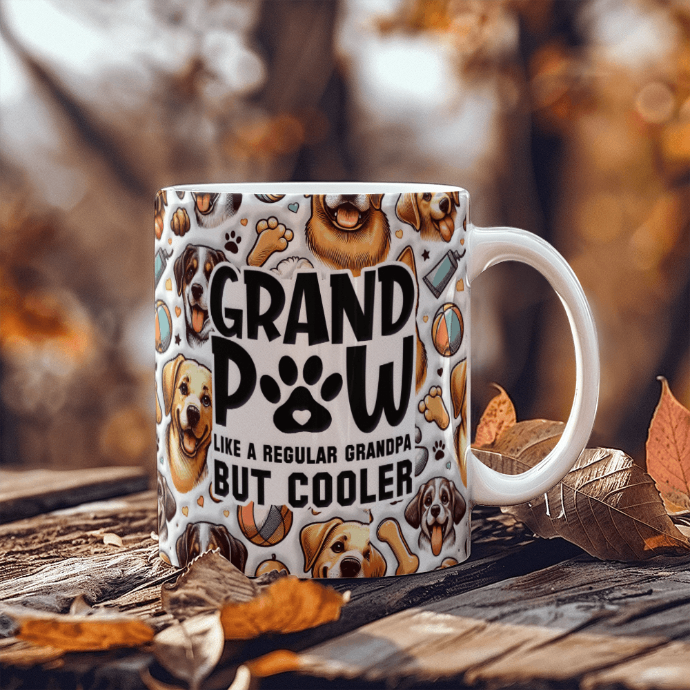 Grandpa Grandpaw Dog Lovers Coffee Mug