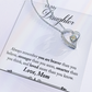To My Daughter - Forever Love Necklace - Love Mom