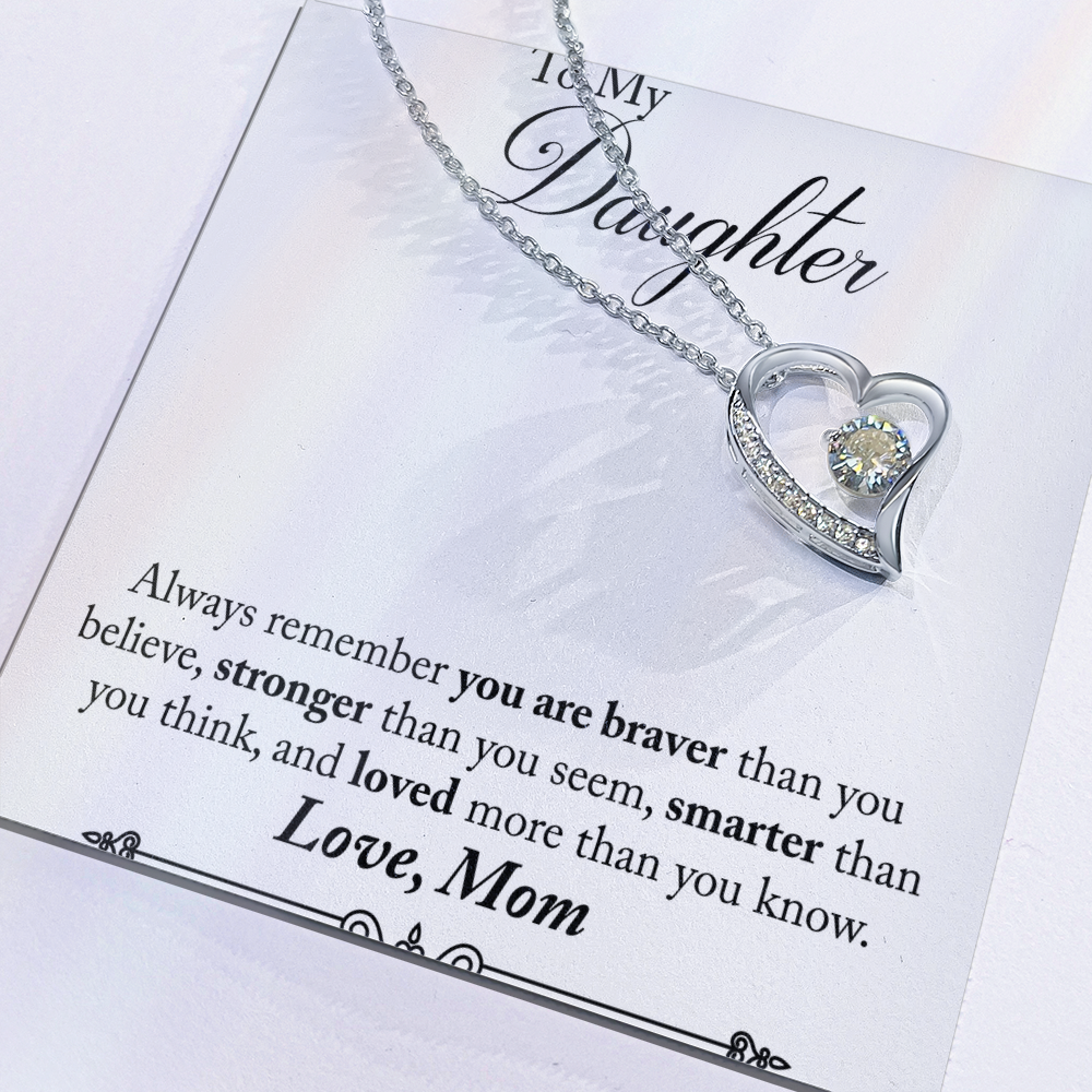 To My Daughter - Forever Love Necklace - Love Mom