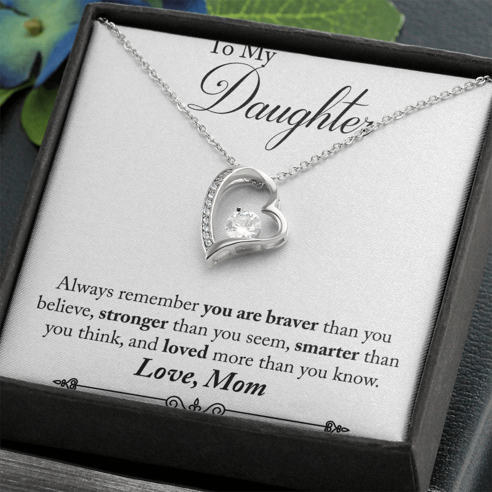 To My Daughter - Forever Love Necklace - Love Mom